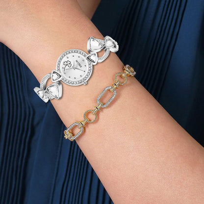 Matrix DAISY Stone Studded Bracelet Analog Watch for Women