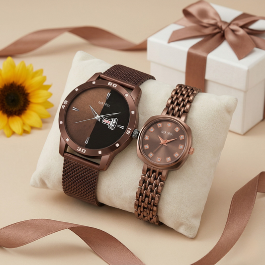 Matrix EVERBOND Analog Couple Watches For Men & Women