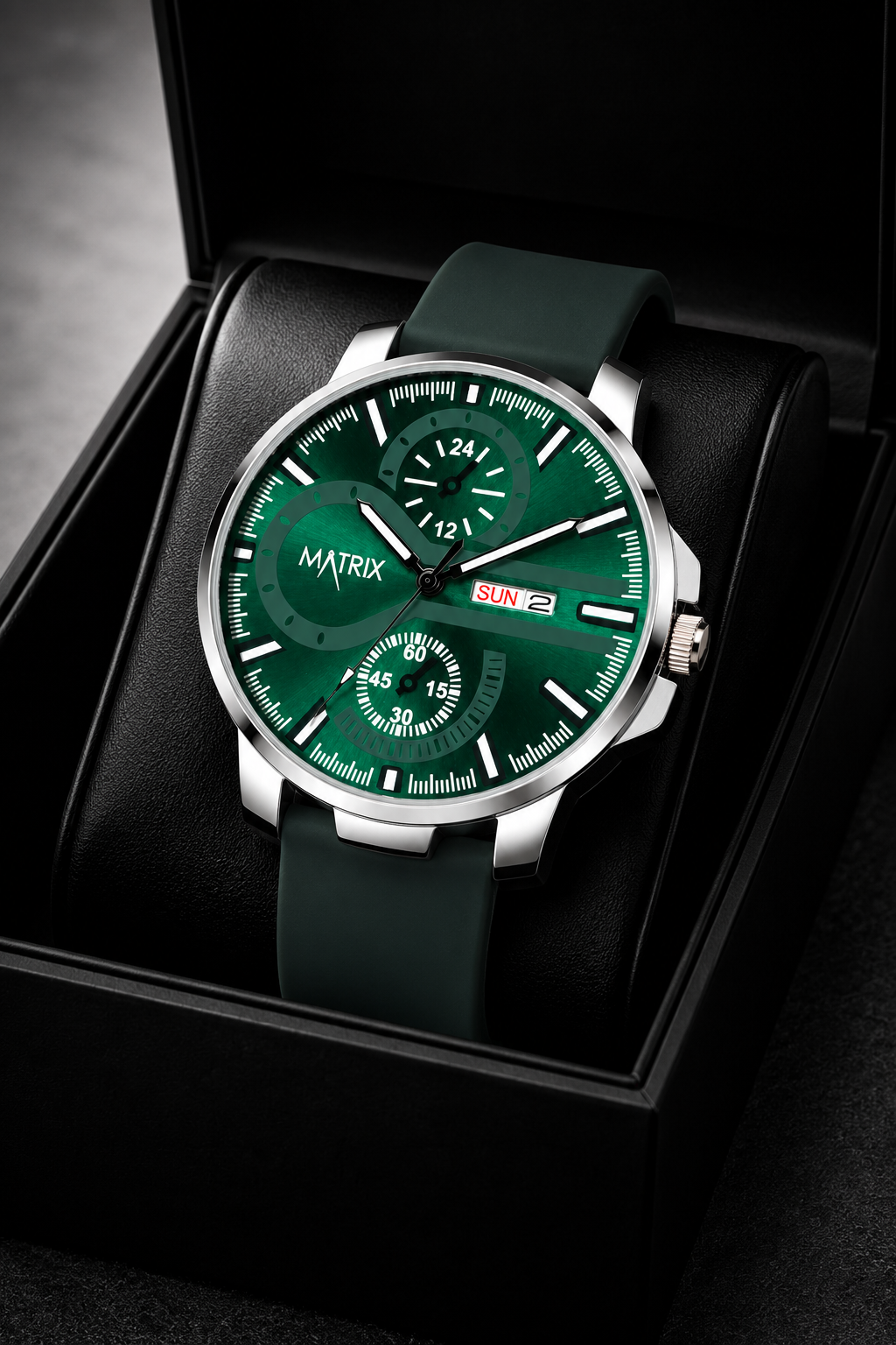 Matrix SUPERIOR 2.0 Day & Date Silicone Strap Analog Watch For Men & Boys