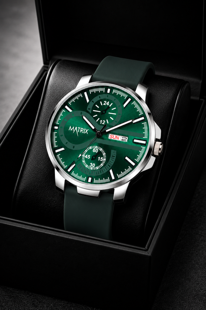 Matrix SUPERIOR 2.0 Day & Date Silicone Strap Analog Watch For Men & Boys