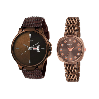 Matrix EVERBOND Analog Couple Watches For Men & Women
