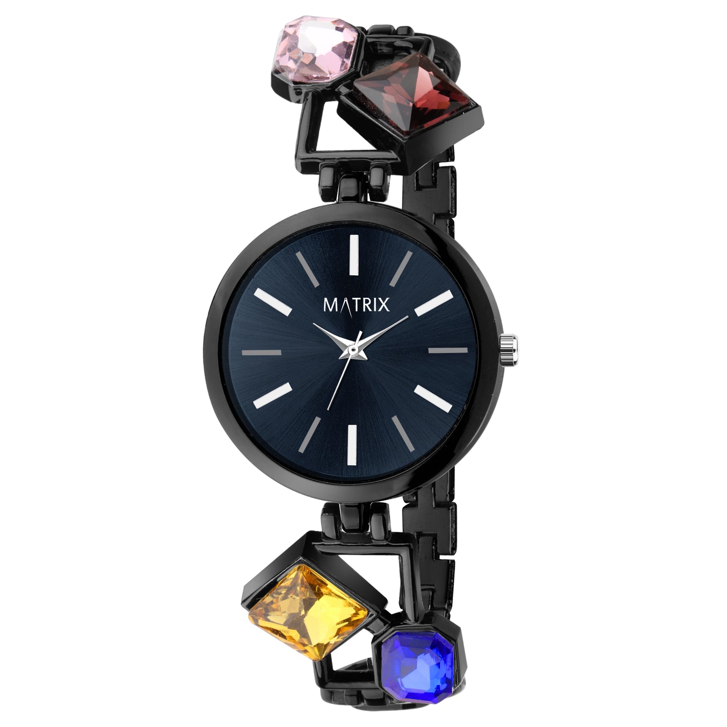 Matrix DAISY Stone Studded Bracelet Analog Watch for Women