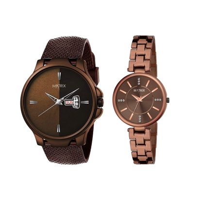Matrix EVERBOND Analog Couple Watches For Men & Women
