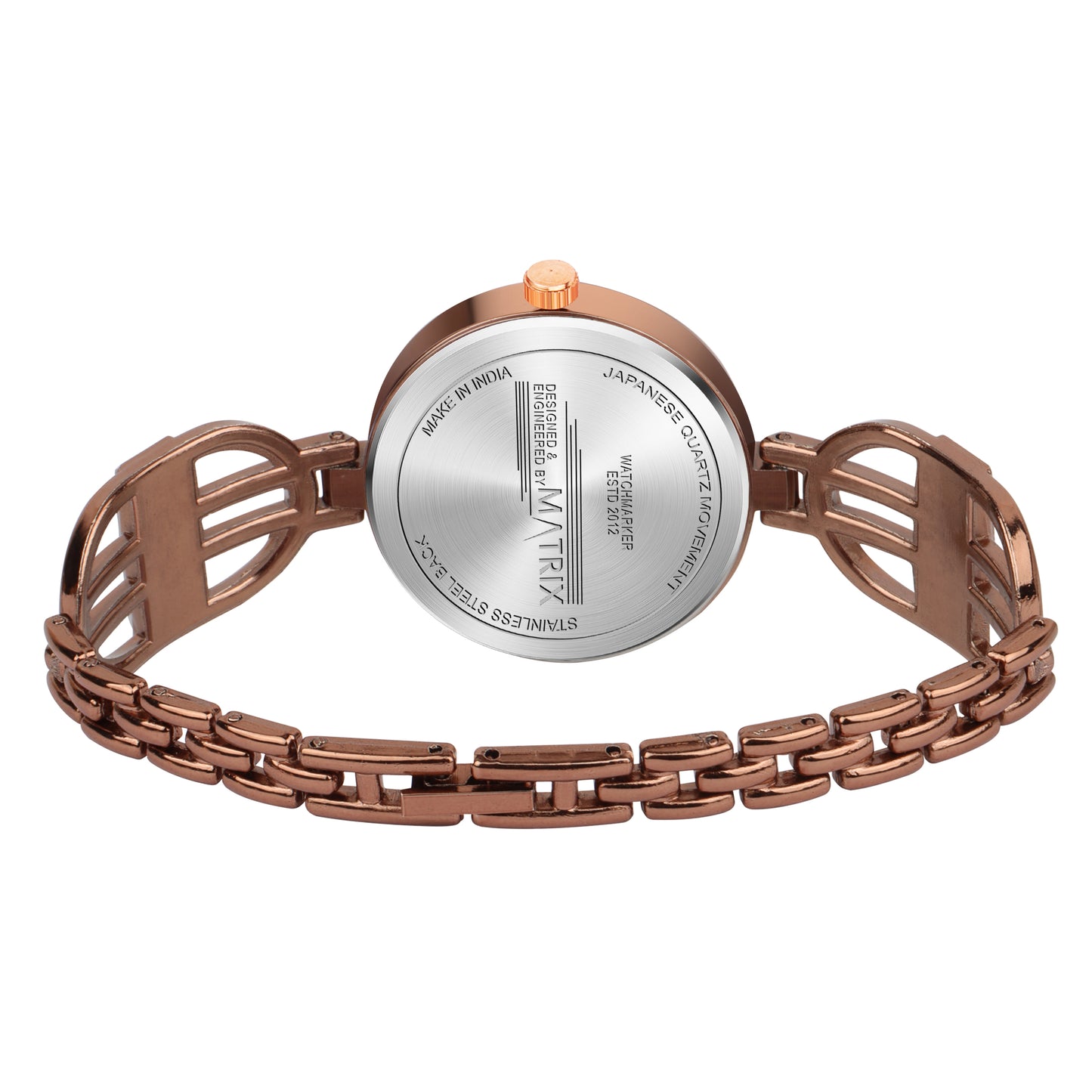 Matrix DAISY Stone Studded Bracelet Analog Watch for Women