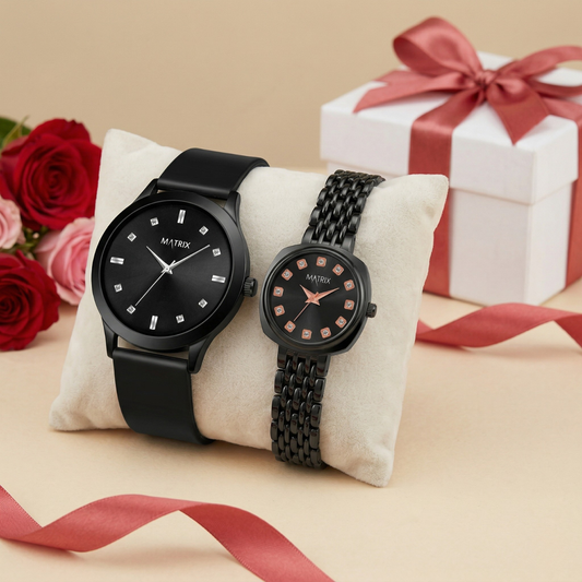 Matrix EVERBOND Analog Couple Watches For Men & Women
