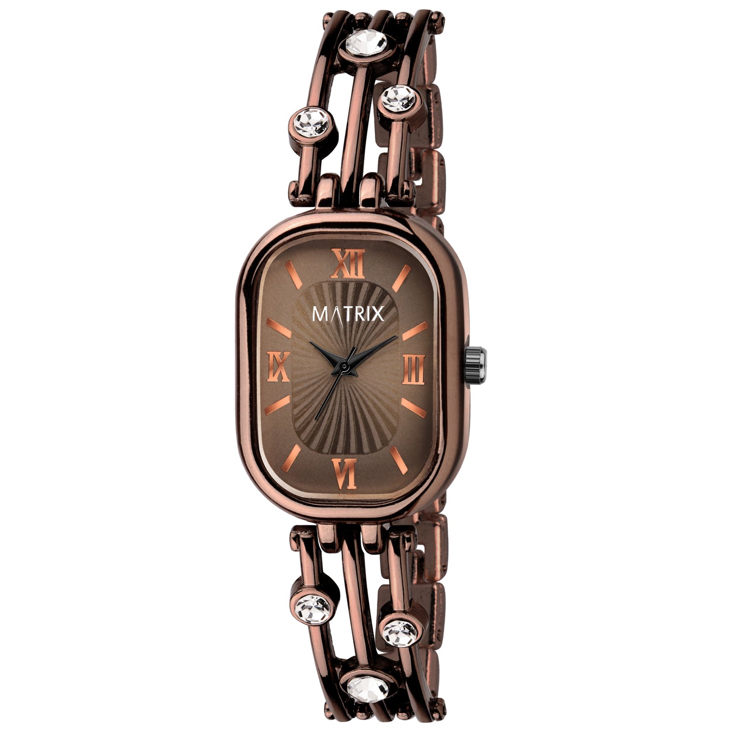 Matrix DAISY Stone Studded Bracelet Analog Watch for Women
