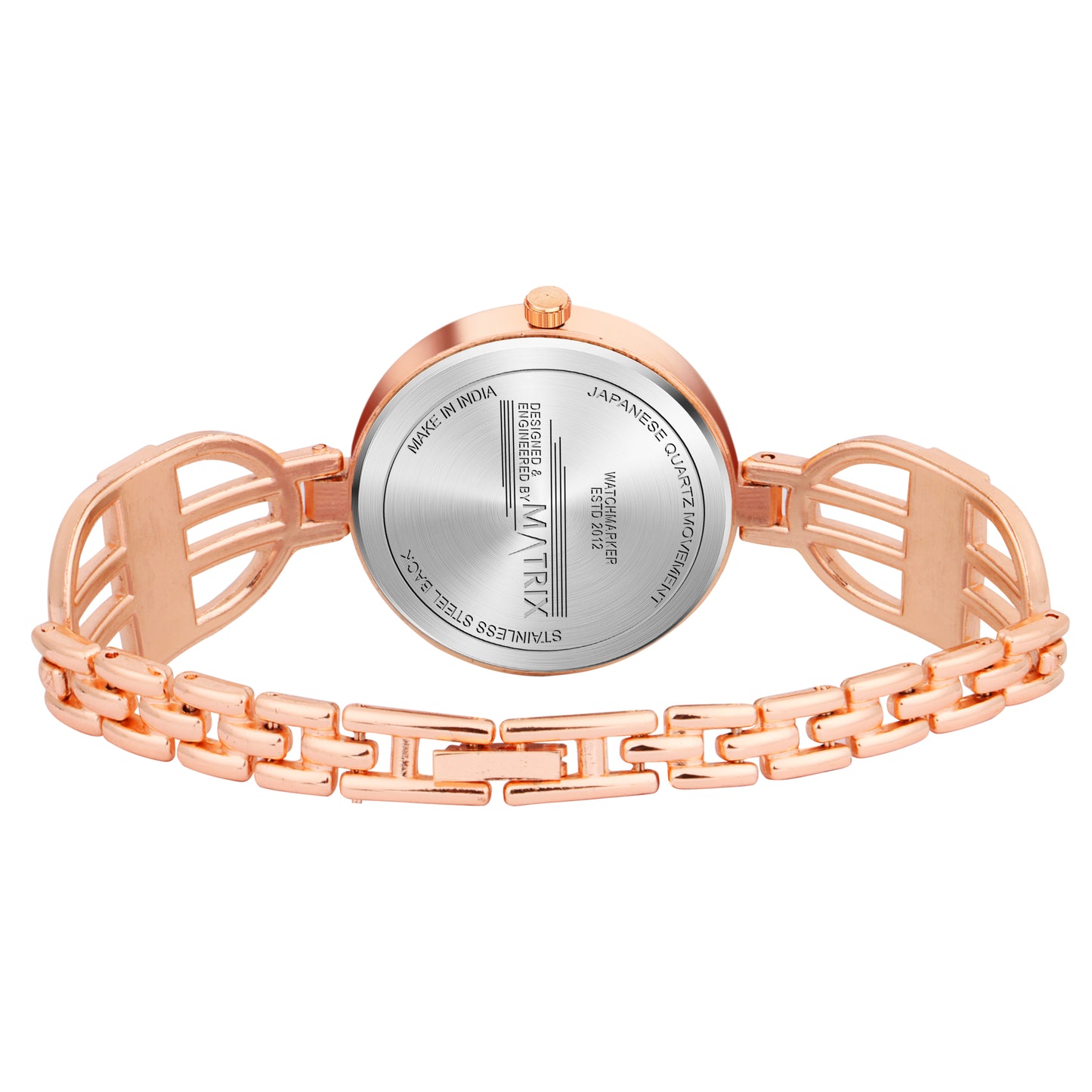 Matrix DAISY Stone Studded Bracelet Analog Watch for Women