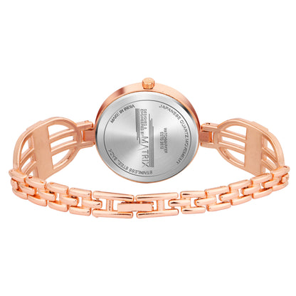 Matrix DAISY Stone Studded Bracelet Analog Watch for Women