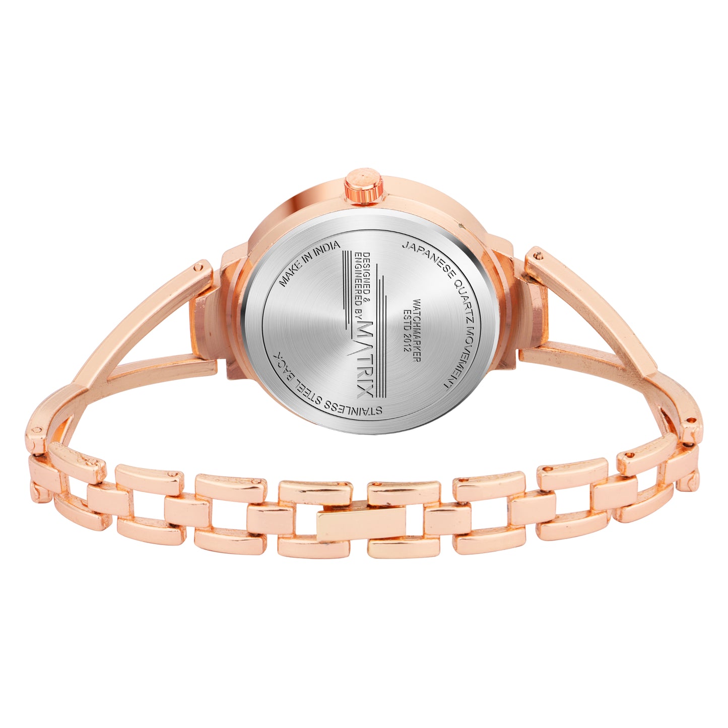 Matrix DAISY Stone Studded Bracelet Analog Watch for Women