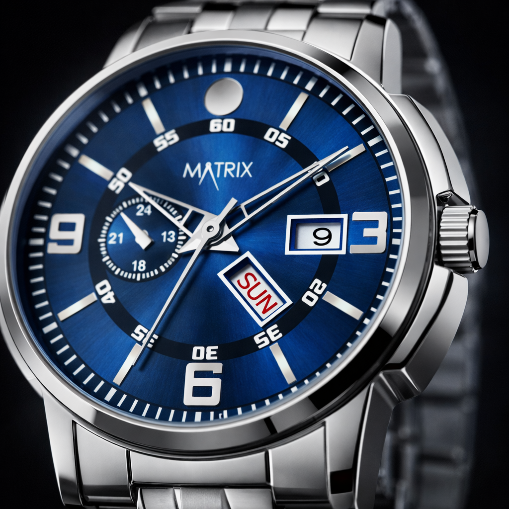Matrix Superior Day & Date With Stainless Steel Strap Analog Watch For Men