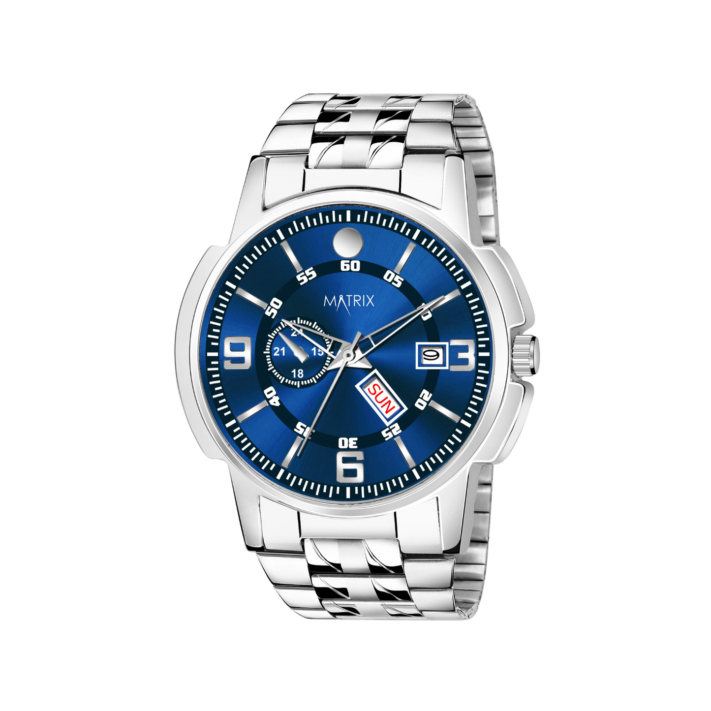 Matrix Superior Day & Date With Stainless Steel Strap Analog Watch For Men