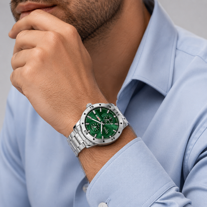 Matrix Superior Day & Date With Stainless Steel Strap Analog Watch For Men