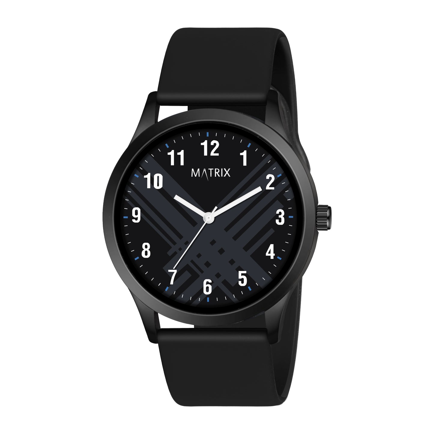Classic Silicone Strap Analog Watch for Men