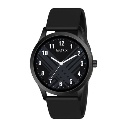 Classic Silicone Strap Analog Watch for Men