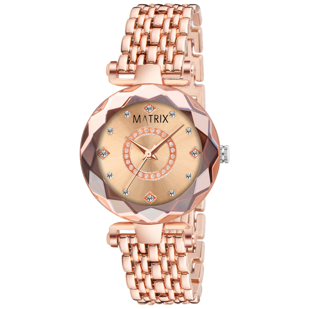 Matrix Moments Collection | Diamond Cut Glass Bracelet Style Watch For ...