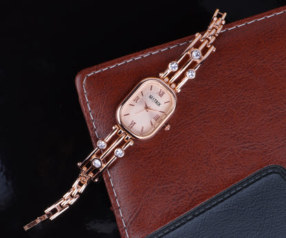Matrix DAISY Stone Studded Bracelet Analog Watch for Women
