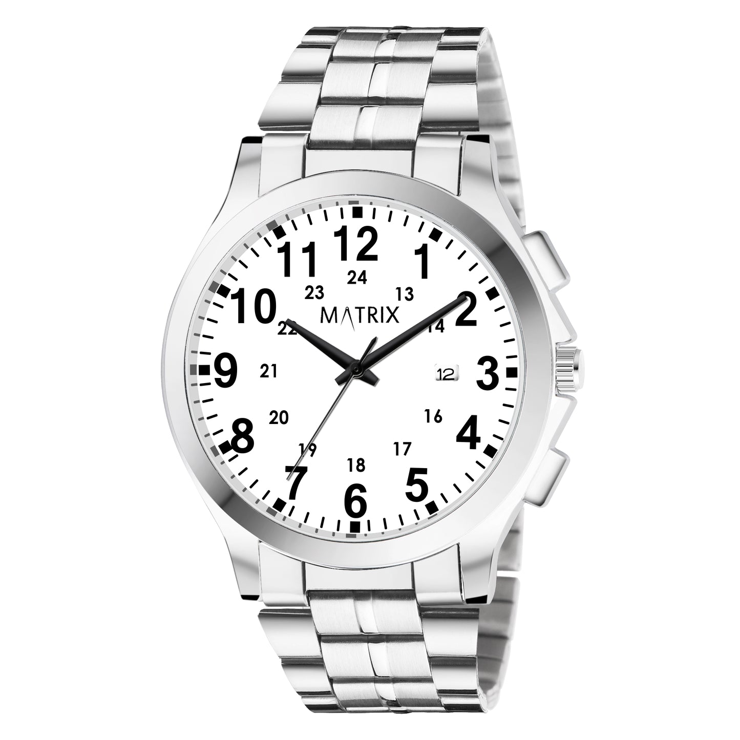Matrix Classic Date Edition With Stainless Steel Strap Analog Watch for Men