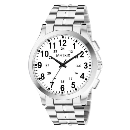 Matrix Classic Date Edition With Stainless Steel Strap Analog Watch for Men
