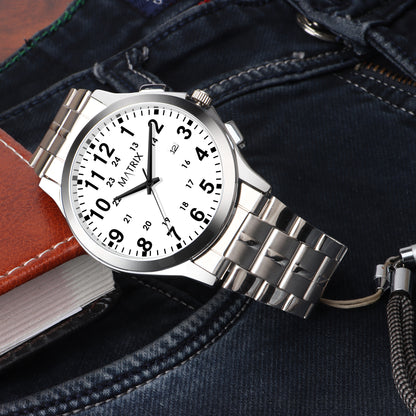 Matrix Classic Date Edition With Stainless Steel Strap Analog Watch for Men