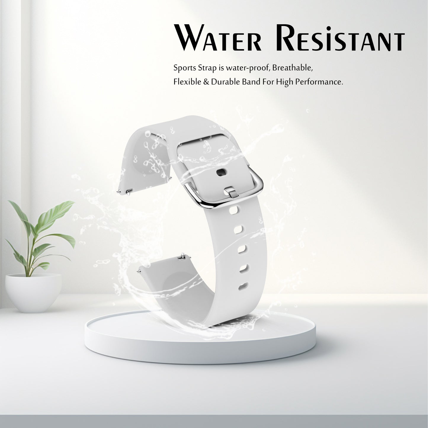 Matrix Accessorize 22MM Silicone Loop Strap (Colour : Grey)