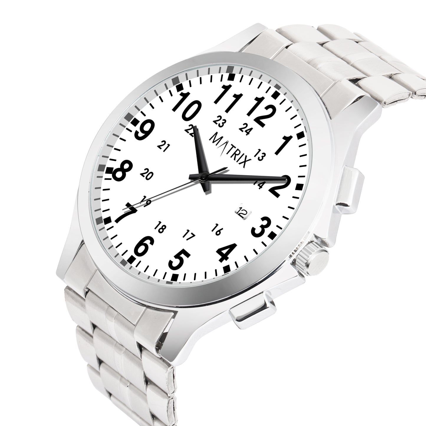 Matrix Classic Date Edition With Stainless Steel Strap Analog Watch for Men