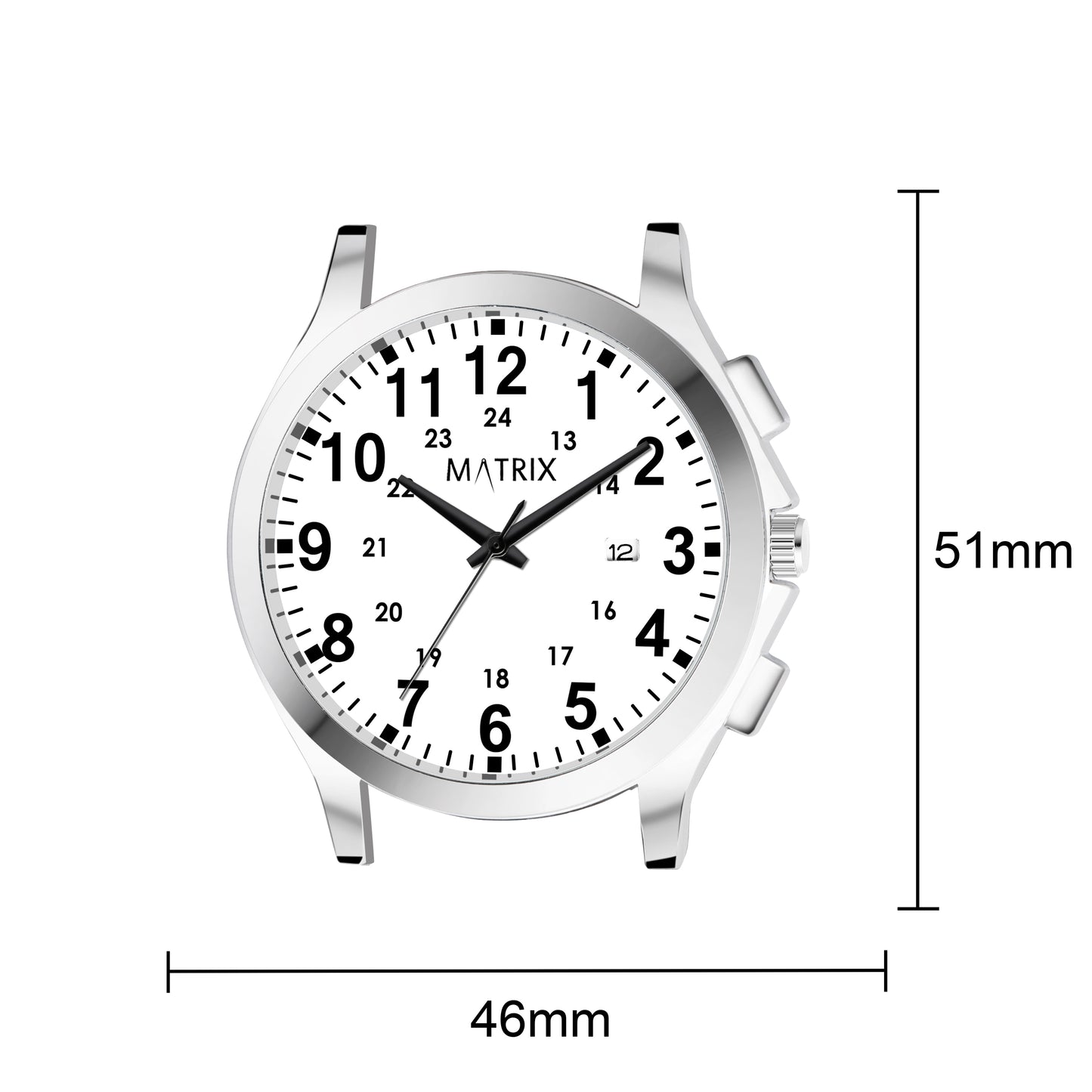 Matrix Classic Date Edition With Stainless Steel Strap Analog Watch for Men