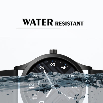 Classic Silicone Strap Analog Watch for Men
