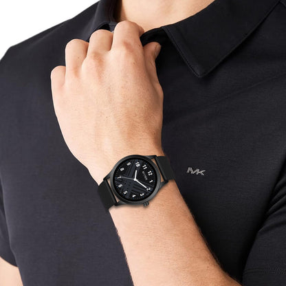 Classic Silicone Strap Analog Watch for Men