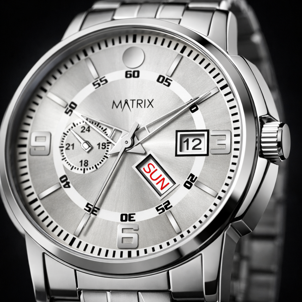 Matrix Superior Day & Date With Stainless Steel Strap Analog Watch For Men
