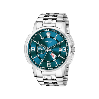 Matrix Superior Day & Date With Stainless Steel Strap Analog Watch For Men