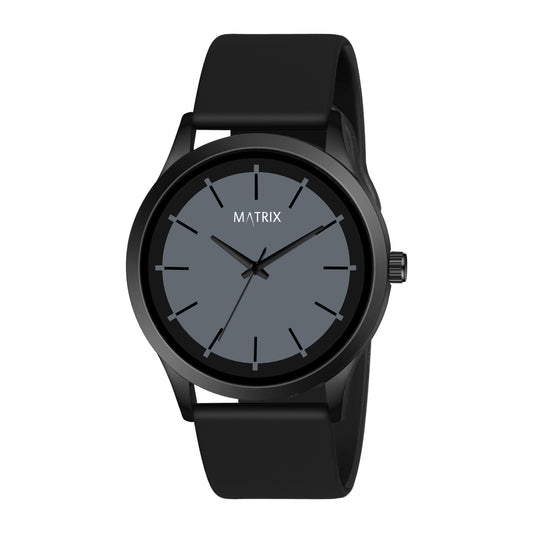 Matrix Minimalist Dual Colour Dial with Softest Silicone Strap Analog Watch For Men