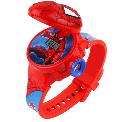 Matrix Spiderman 3D Heads Up 6 Image Projector Watch for Kids