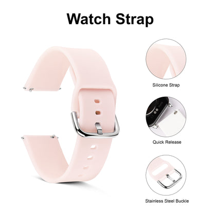 Matrix Accessorize 22MM Silicone Loop Strap (Colour :Baby Pink)