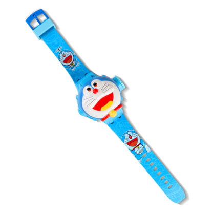 Matrix Doraemon 3D Heads Up 6 Image Projector Watch for Kids