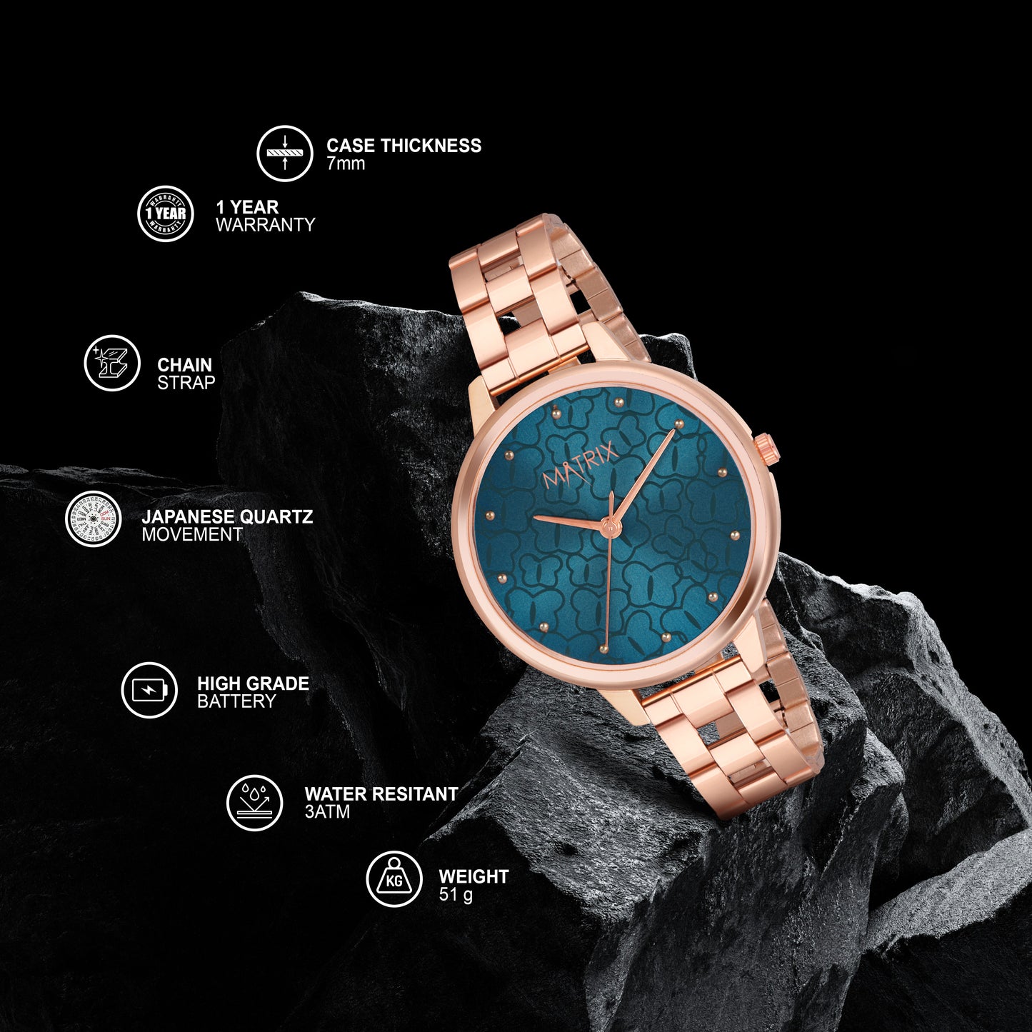 DAISY Bracelet Analog Watch for Women