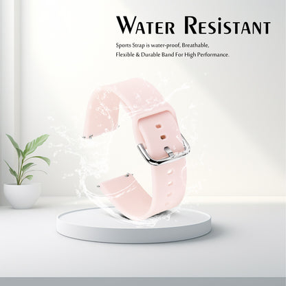 Matrix Accessorize 22MM Silicone Loop Strap (Colour :Baby Pink)