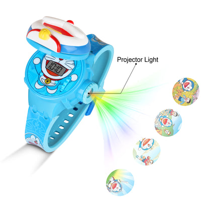 Matrix Doraemon 3D Heads Up 6 Image Projector Watch for Kids