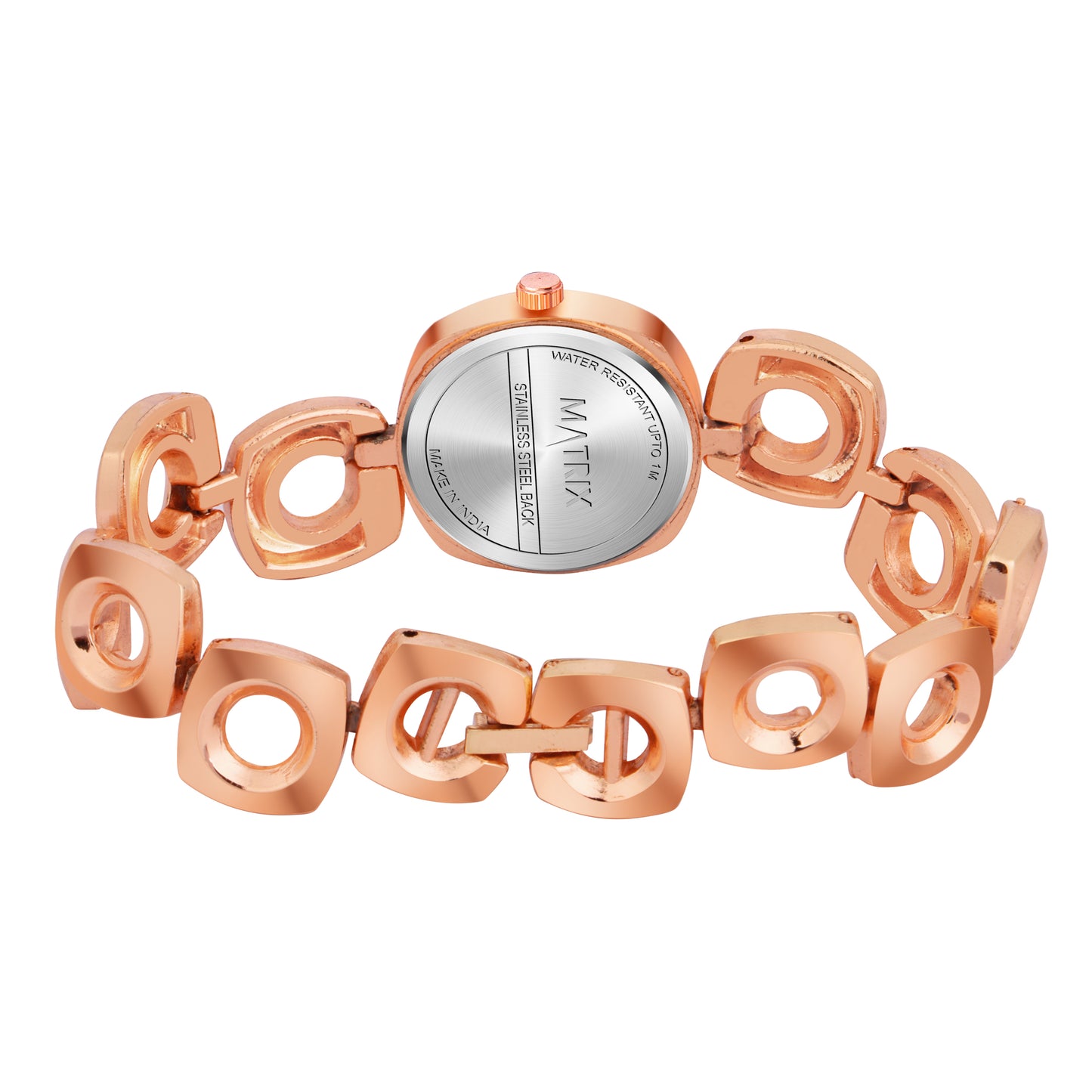 Matrix Timepiece Blush Collection | Designer Bracelet Chain Watch for Women