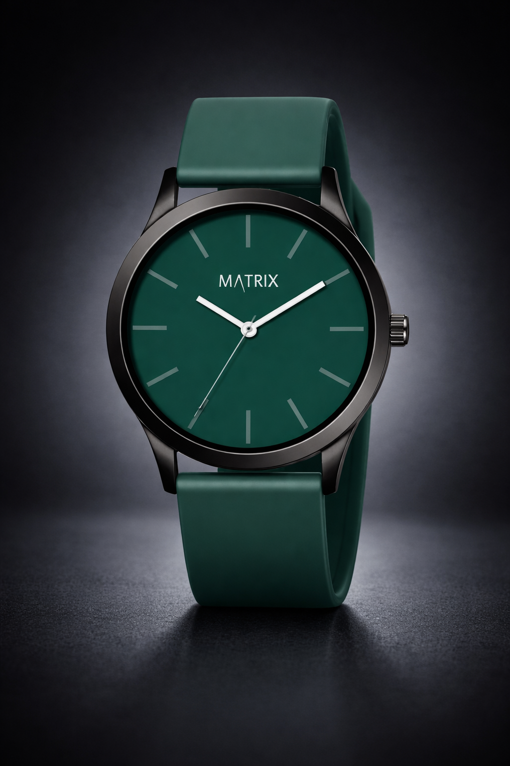 Matrix Minimalist Silicone Strap Analog Watch for Men & Boys
