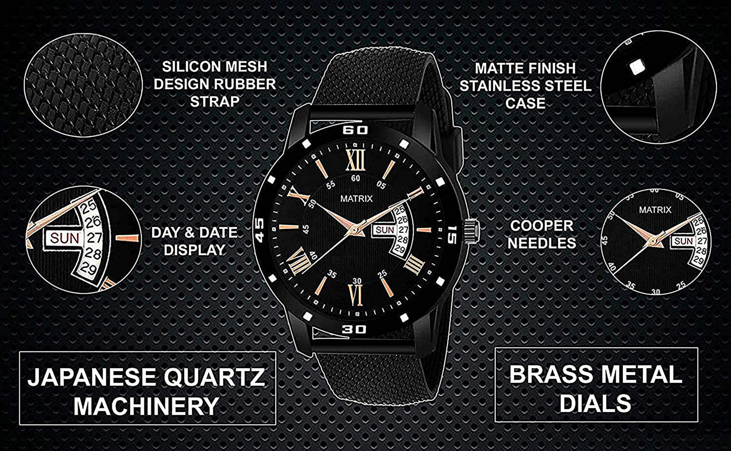 Matrix Heritage Analog Day & Date Watch for Men