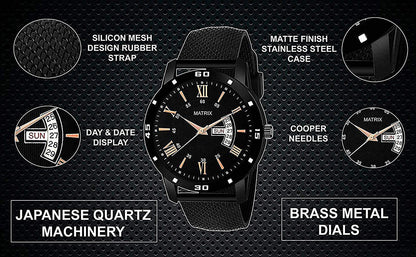 Matrix Heritage Analog Day & Date Watch for Men