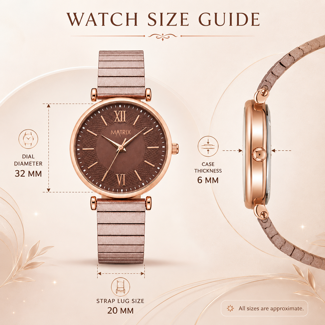 Matrix Bloom Collection Women's Analog Wrist Watch