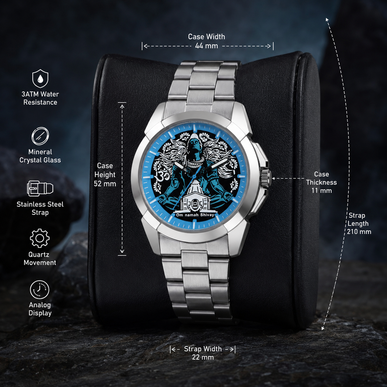 Matrix DIVINE LORD SHIVA Stainless Steel Analog Watch For Men
