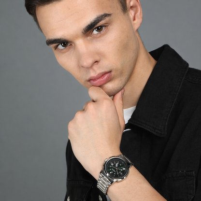 Matrix Superior Day & Date With Stainless Steel Strap Analog Watch For Men