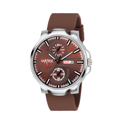 Matrix SUPERIOR 2.0 Day & Date Silicone Strap Analog Watch For Men & Boys