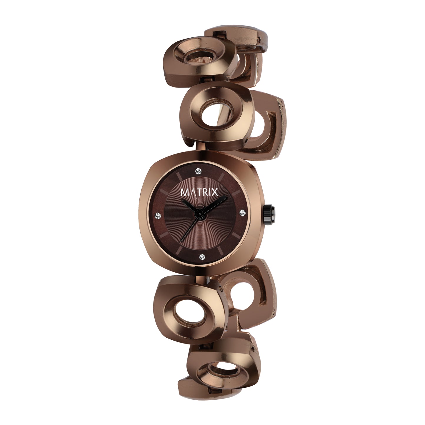 Matrix Timepiece Blush Collection | Designer Bracelet Chain Watch for Women