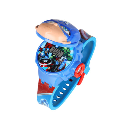 Matrix Captain America 3D Heads Up 6 Image Projector Watch for Kids