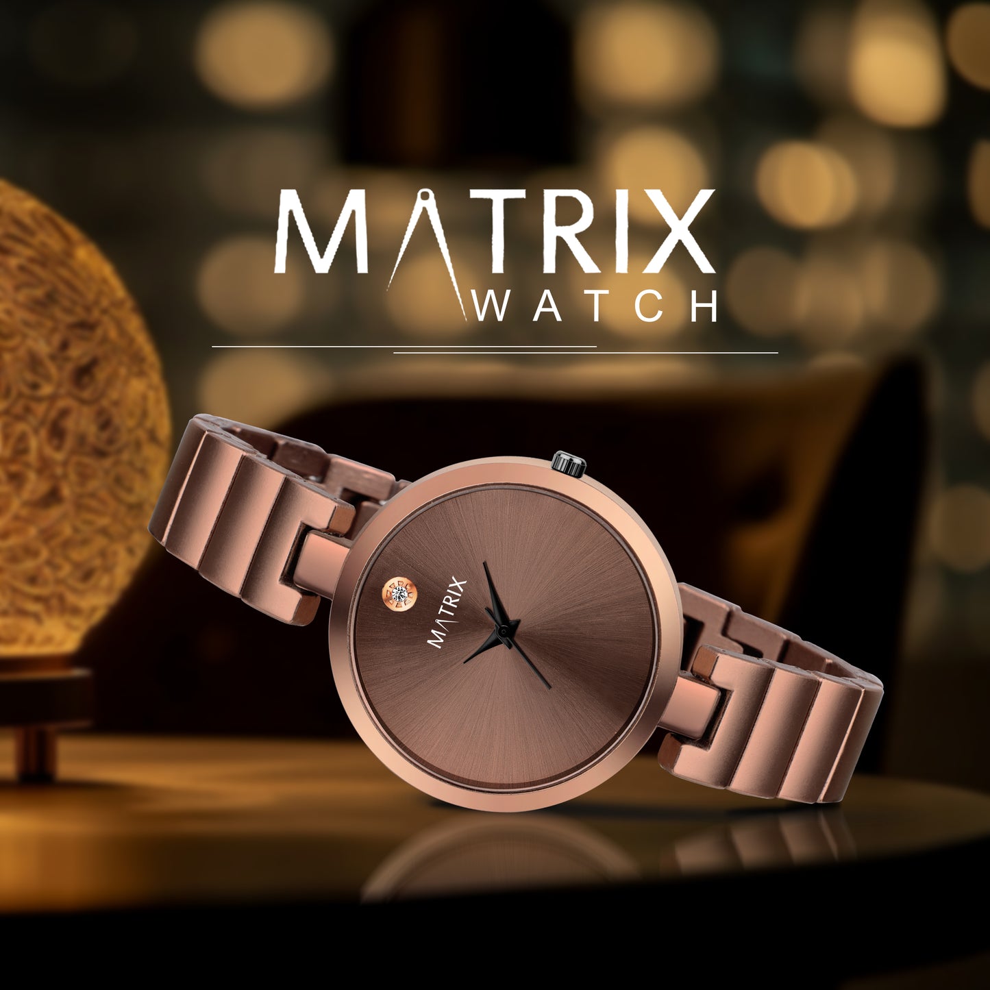 BLUSH Stone Stud Bracelet Style Analog Watch for Women