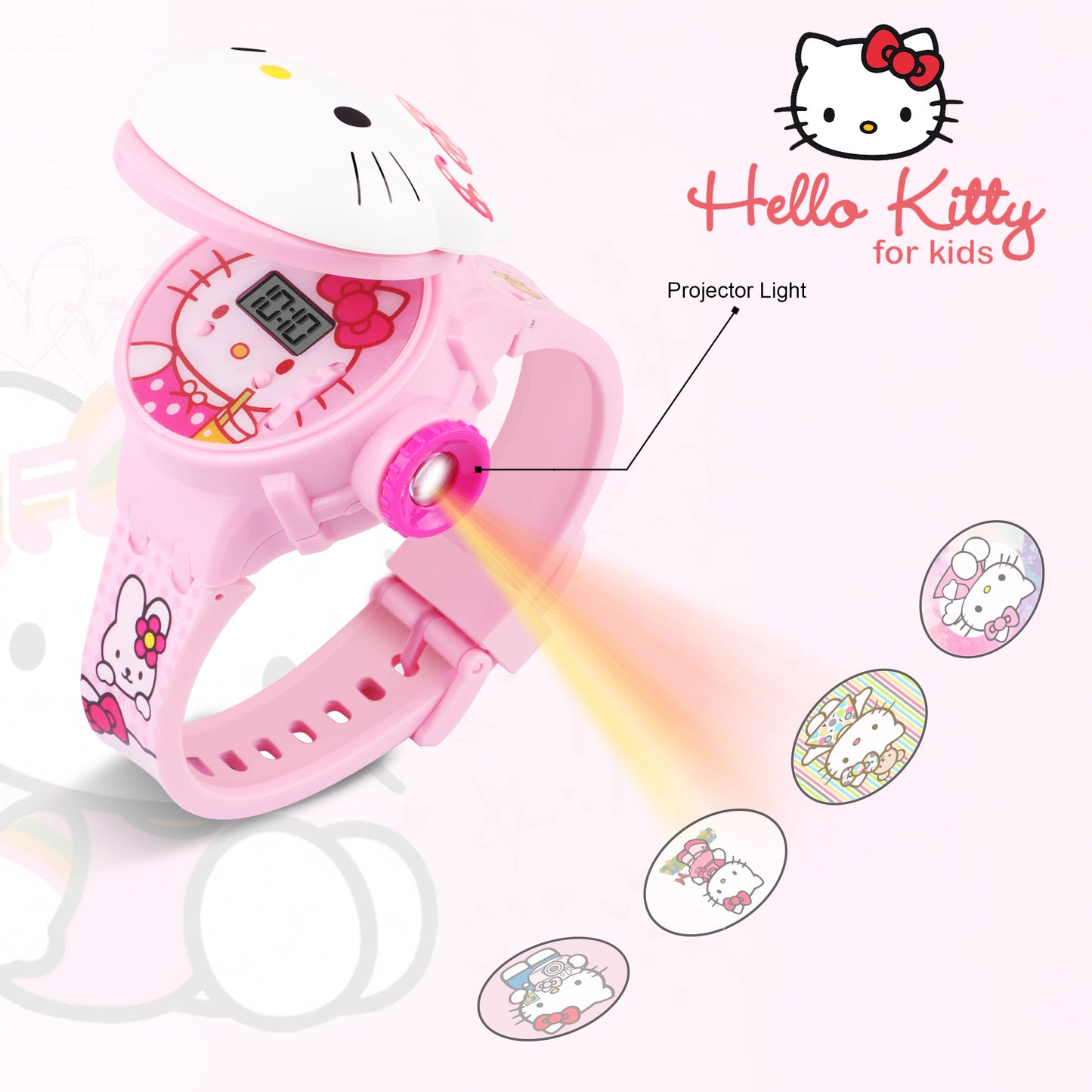 Matrix Hello Kitty 3D Heads Up 6 Image Projector Watch for Kids