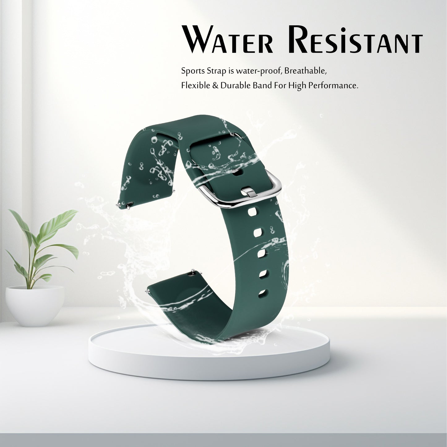 Matrix Accessorize 22MM Silicone Loop Strap (Colour :Teal)